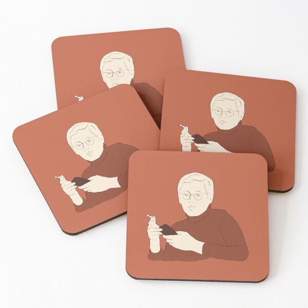 Item preview, Young Dieter Rams drawing in autumn colors designed and sold by Rosadraws.