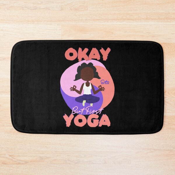 Item preview, OKAY BUT FIRST YOGA  designed and sold by GAADesignz.