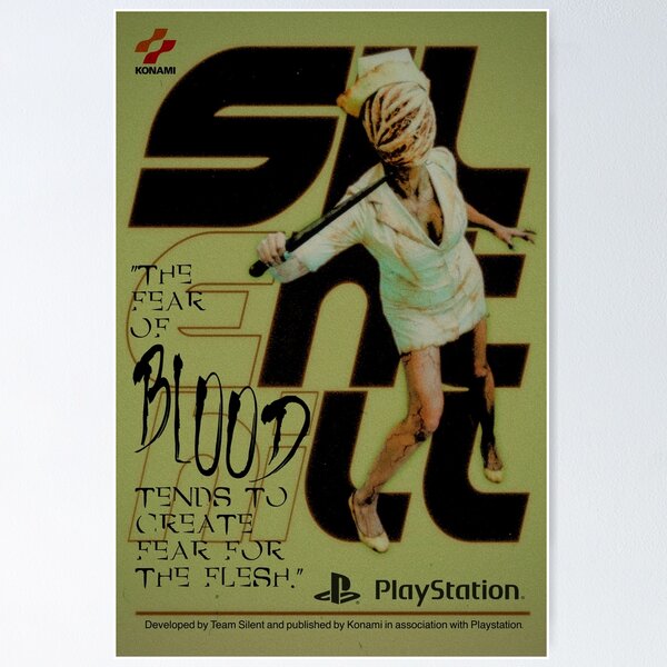 Vista previa del artículo con la obra «Cita de enfermera de Silent Hill Póster», diseñado y vendido por g0r0mi.