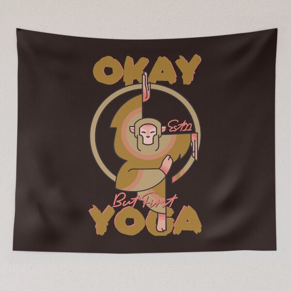Item preview, OKAY BUT FIRST YOGA  designed and sold by GAADesignz.