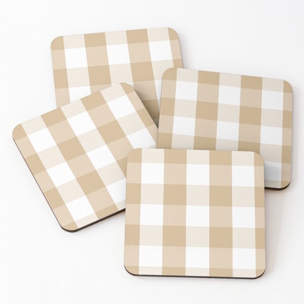 Item preview, Tan and White Buffalo Check  designed and sold by Shelley Winters.