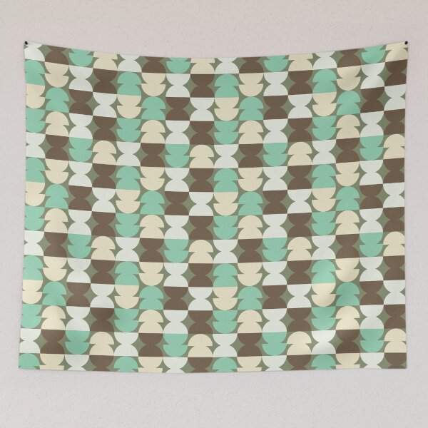 Item preview, Half circle abstract pattern designed and sold by LaBelleMaison.