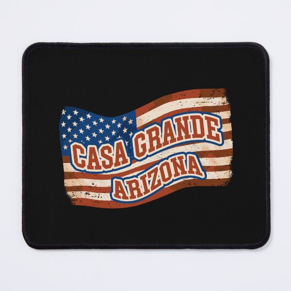 Item preview, Casa Grande City Arizona Vintage American Flag designed and sold by TheBlueHeaven.