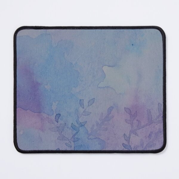 Item preview, Abstract Floral Purple and Blue Watercolor Pattern designed and sold by CrushOnCovers.