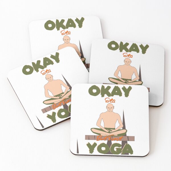 Item preview, OKAY BUT FIRST YOGA  designed and sold by GAADesignz.