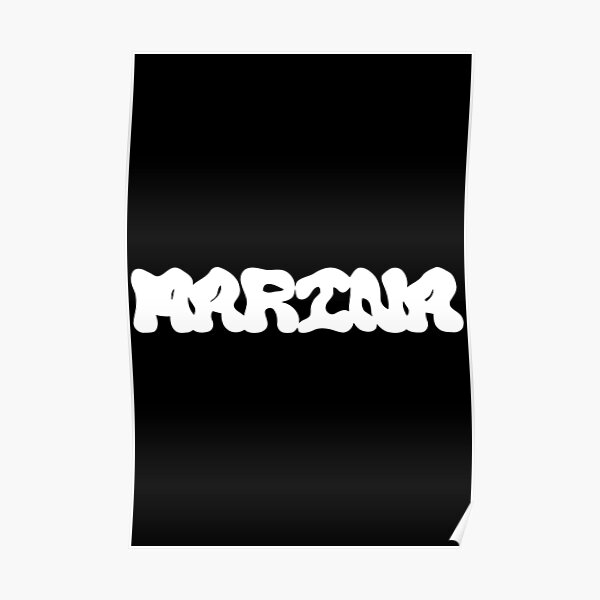  marina and the diamonds merch marina logo poster for sale by
