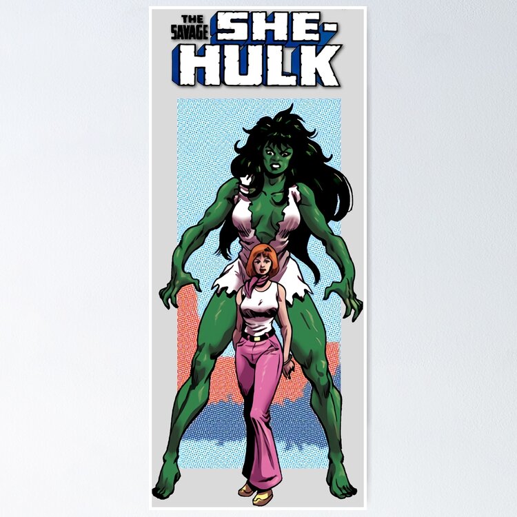 She-Hulk Savage Girl Art Print
