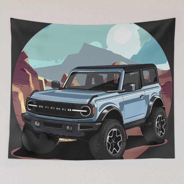 Item preview, Illustration Graphic NEW Bronco 2020 original icon side USA Artwork designed and sold by SketchNinja.