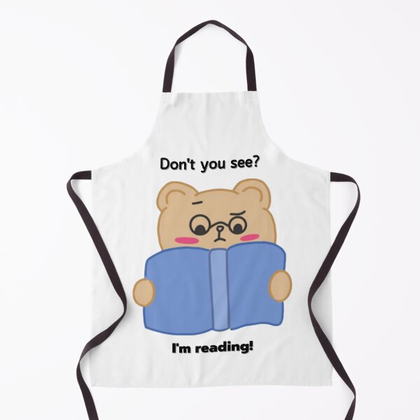 Item preview, Don't you see? I'm reading! The teddy bear is reading. Reading funny Quotes designed and sold by Apkdesigner.