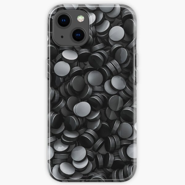Hockey pucks iPhone Soft Case