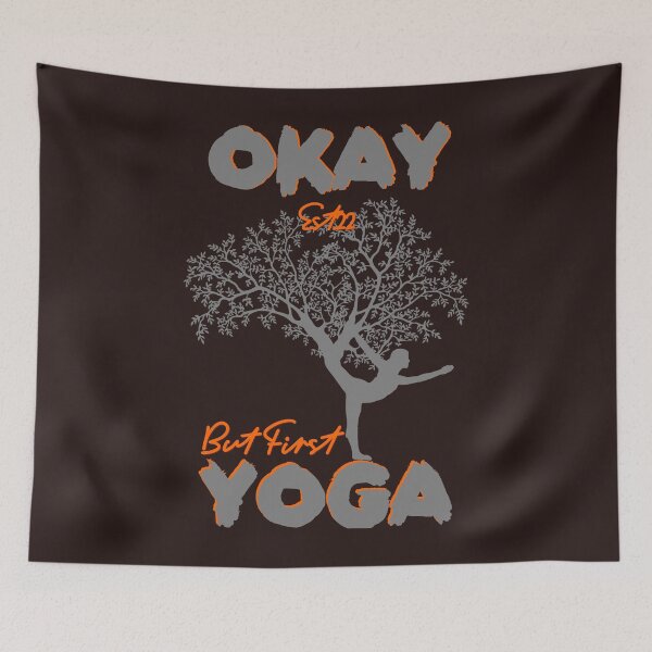 Item preview, OKAY BUT FIRST YOGA  designed and sold by GAADesignz.