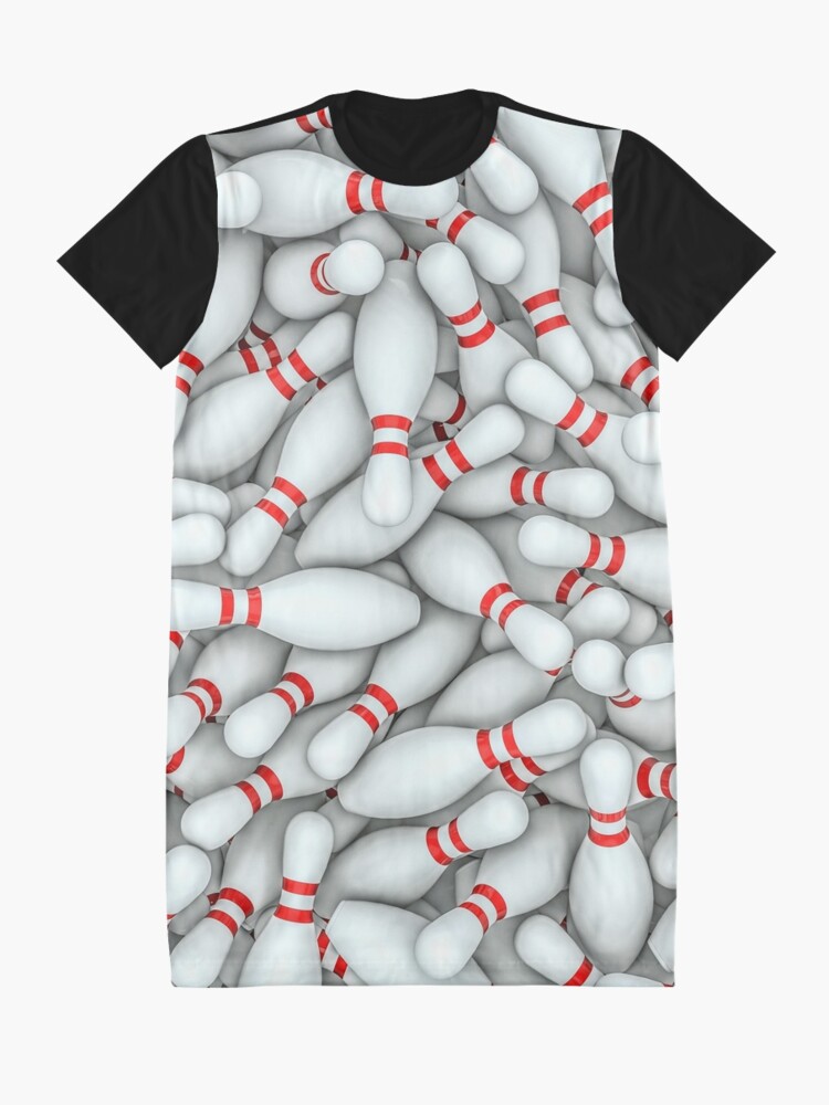 Alternate view of Bowling pins Graphic T-Shirt Dress