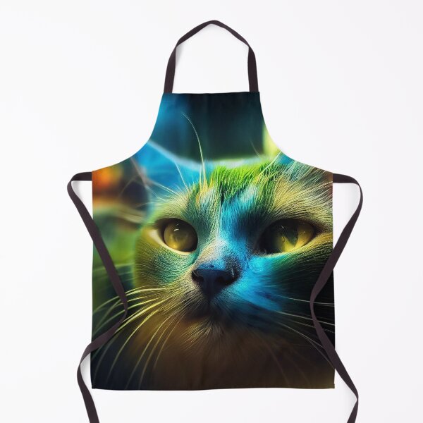 Artikelvorschau, Grün gelb blaue Katze entworfen und verkauft von Elaeni.
