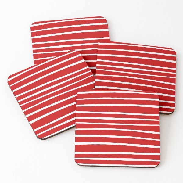 Item preview, White hand drawn lines on red background designed and sold by BattaAnastasia.