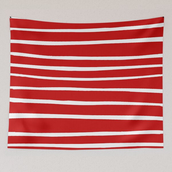 Item preview, White hand drawn lines on red background designed and sold by BattaAnastasia.