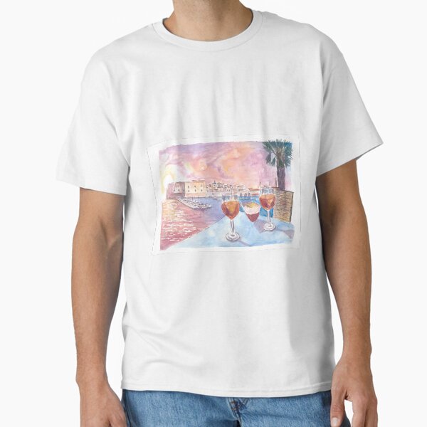 Item preview, Dubrovnik Romantic Old Port View with Rectors Palace and Adriatic Drinks  designed and sold by artshop77.