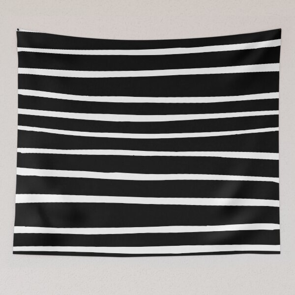 Item preview, White hand drawn lines on black background designed and sold by BattaAnastasia.