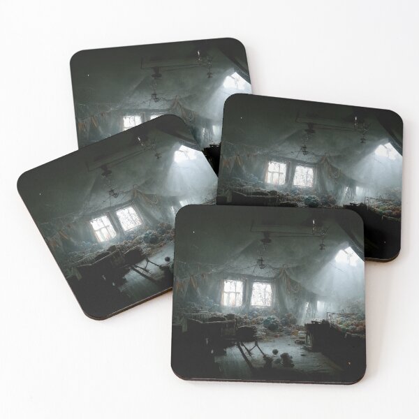 Item preview, Painting of a haunted attic volumetric lighting designed and sold by RK - Shop.