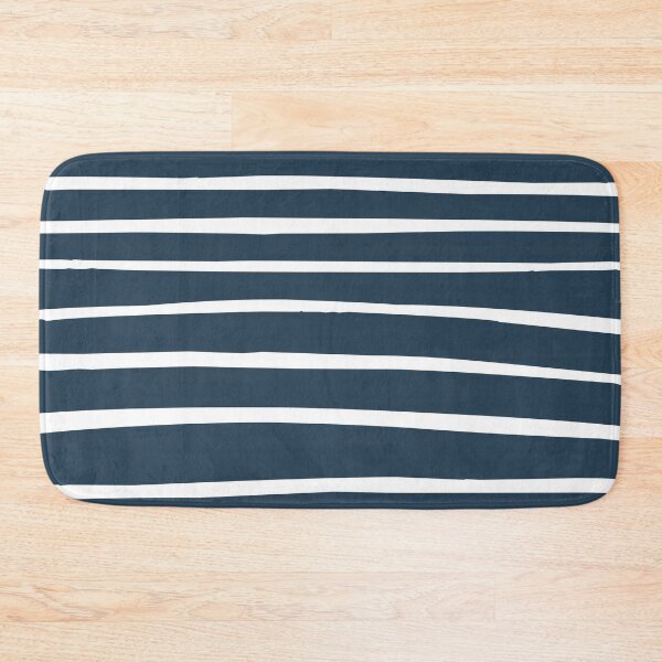 Item preview, White hand drawn lines on navy blue background designed and sold by BattaAnastasia.