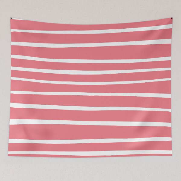 Item preview, White hand drawn lines on pink background designed and sold by BattaAnastasia.