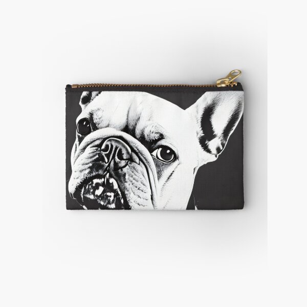 Item preview, French bulldog in black and white designed and sold by ArchiesGallery.