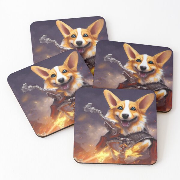 Item preview, AI Generated Art, War Corgi designed and sold by RabbitHoleMI.