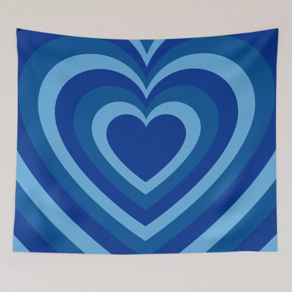 Item preview, Ocean Blue Growing Heart Pattern designed and sold by ZhetWai.