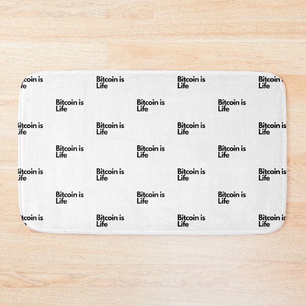 Item preview, Bitcoin is Life designed and sold by CryptoBeings.