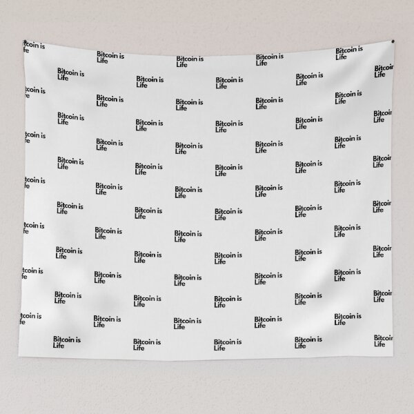 Item preview, Bitcoin is Life designed and sold by CryptoBeings.
