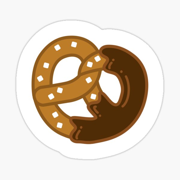 Comfort Food - Chocolate Dipped Pretzel Sticker