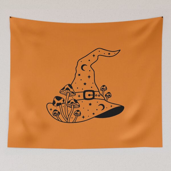 Item preview, Halloween Witch Hat Ghost Mushroom  designed and sold by SpookySeasonTee.