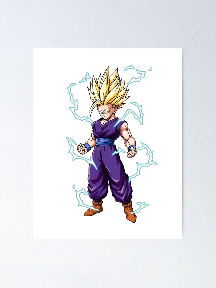 Gohan Ssj2 Poster For Sale By Zoro Design Redbubble 5661