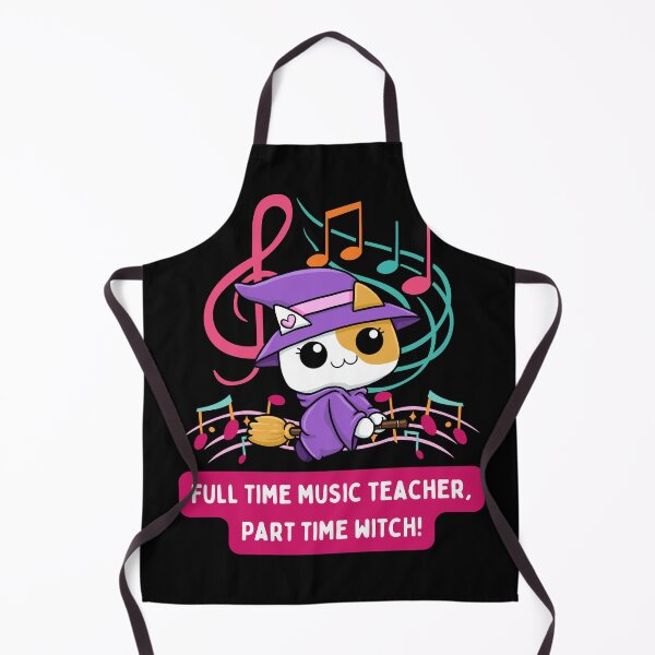 Item preview, Full Time Music Teacher Cat Halloween Design designed and sold by myspookycuties.