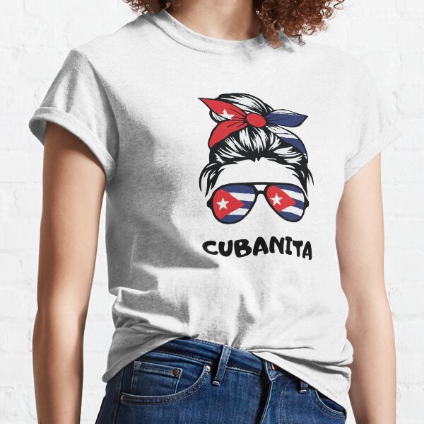  cubanita cute for girls and women T-Shirt : Clothing, Shoes &  Jewelry