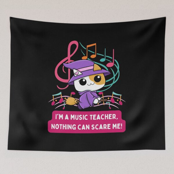 Item preview, Music Teacher Cat Halloween Design designed and sold by myspookycuties.