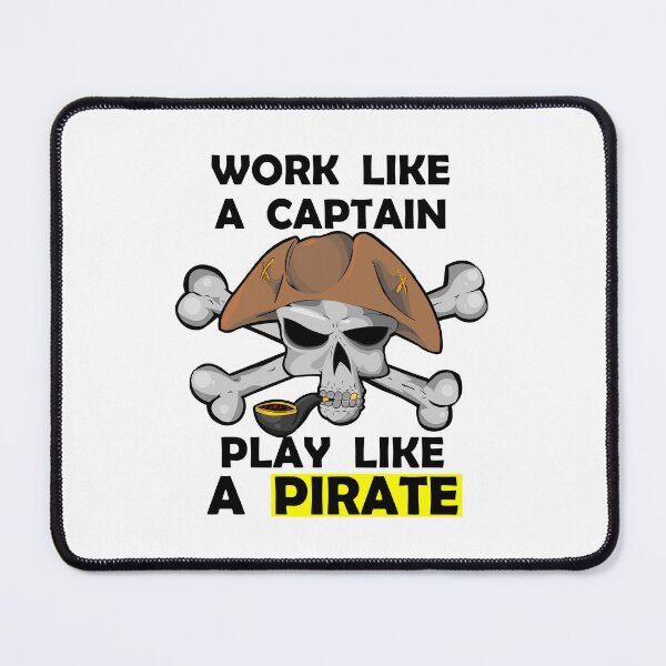 Item preview, work like a captain play like a pirate designed and sold by HM DESIGNERS.