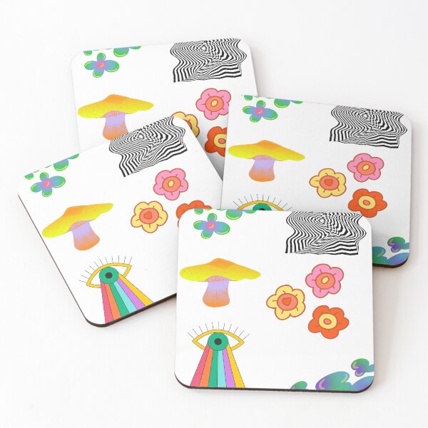 Item preview, PSYCHEDELIC STICKER SET designed and sold by cottagecorococo.