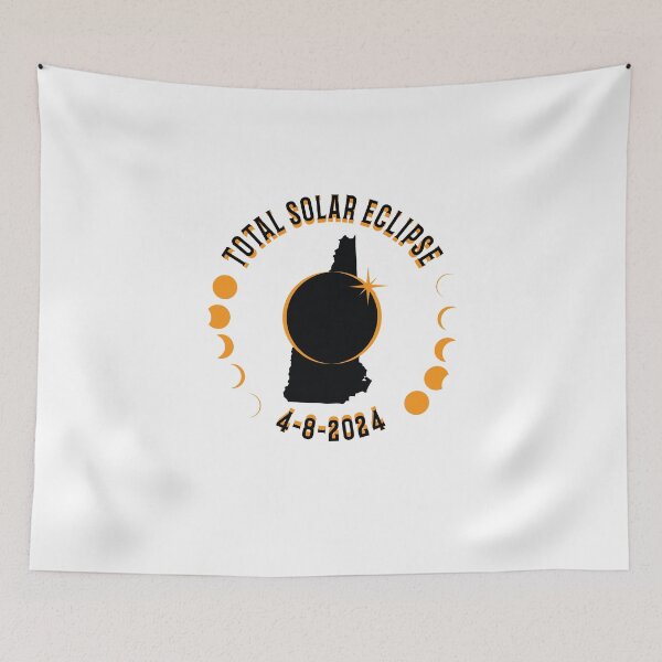 Item preview, New Hampshire Total Solar Eclipse Path 2024 Eclipse Souvenir  designed and sold by The Junto Shop.