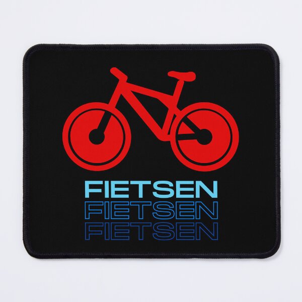 Item preview, FIETSEN - Cycling, Riding bicycle in Dutch - Red Bicycle designed and sold by LTM-tee.