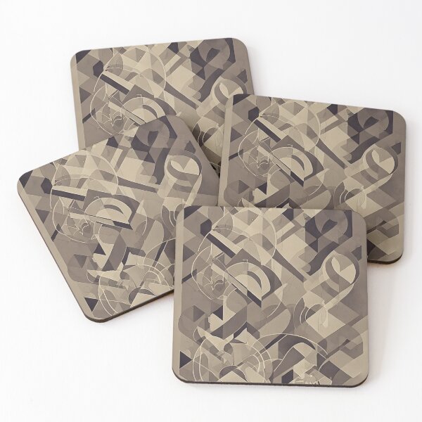 Item preview, Geometric Abstract Shapes Retro Art - 020 designed and sold by RetroNeon.