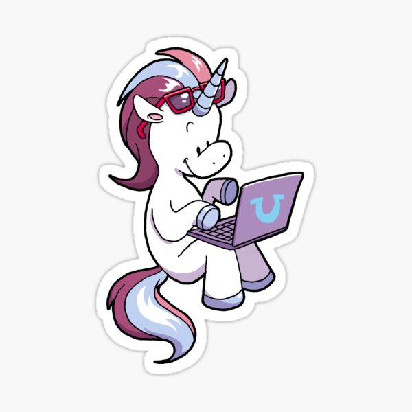 Laptop unicorn Sticker