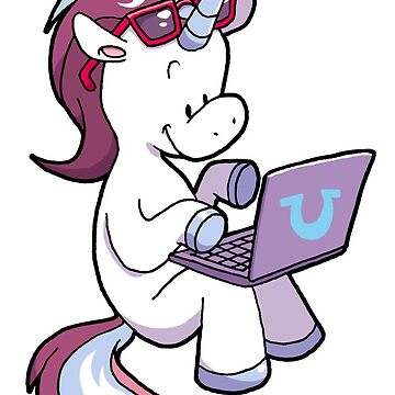 Artwork thumbnail, Laptop unicorn by pandamis