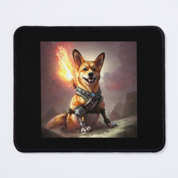 Item preview, AI Generated Art, War Corgi designed and sold by RabbitHoleMI.
