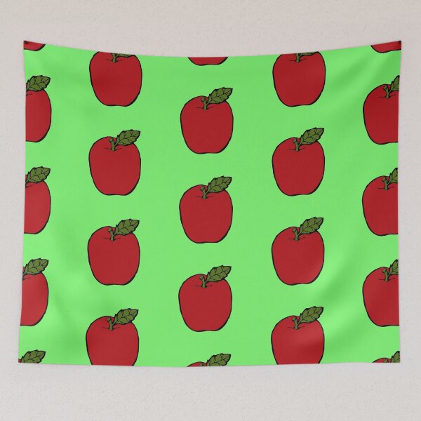Item preview, Tasty big red apple green pattern designed and sold by tetibright.