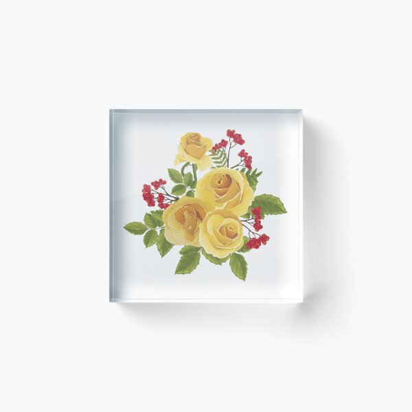 Item preview, Yellow english roses designed and sold by Marta Jonina.