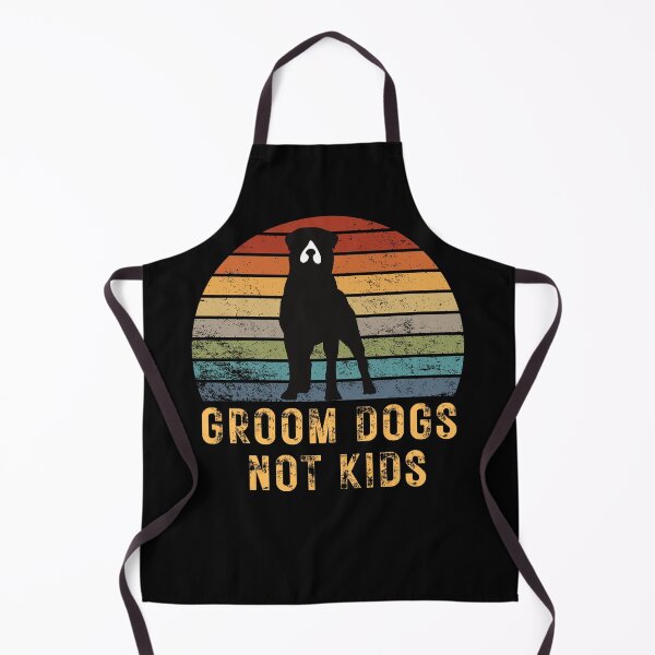 Item preview, Groom Dogs Not Kids Funny Dogs Cute Retro Lover Dad Mom Kids designed and sold by Rhia Store.