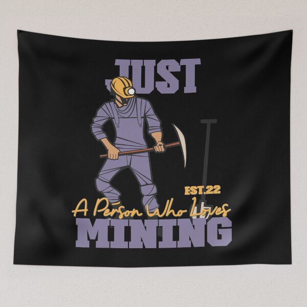 Item preview, Copy of JUST A PERSON WHO LOVES MINING designed and sold by GAADesignz.