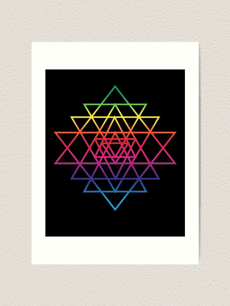 Art Prints Rainbow Mandala Framed Art Print Mandala Art Print Sacred Geometry Art