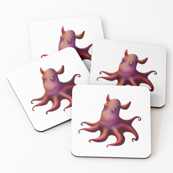 Item preview, Dumbo Octopus red designed and sold by porpoisefully.