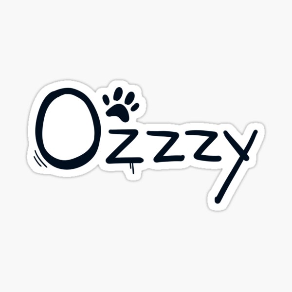 Ozzzy World Tag Sticker